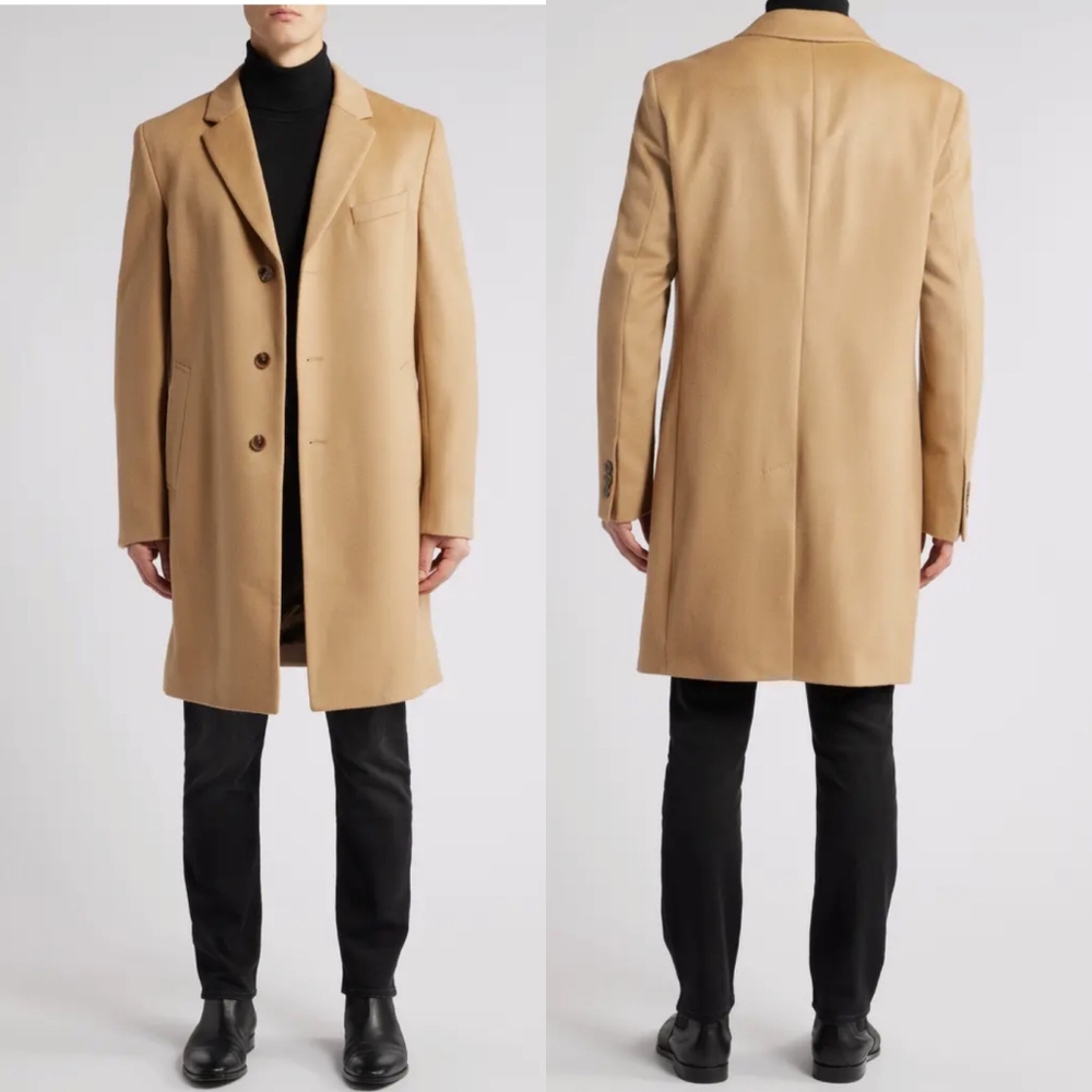 Hugo Boss Wool Cashmere Car Coat Jacket